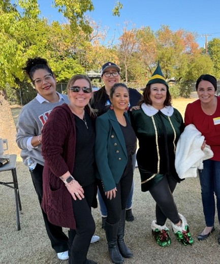 Benson team social event with food