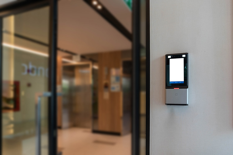 Commercial building with integrated security systems